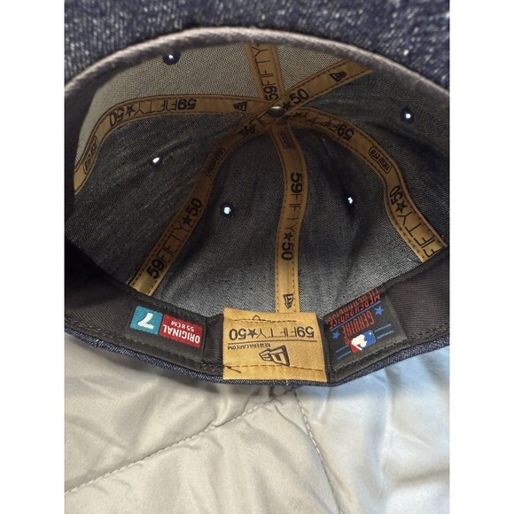 Oakland Athletics OAK MLB New Era 59FIFTY Fitted Size 7 Cap - Picture 3 of 5